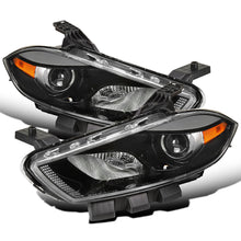 Ronnin -  Fits 2013-2016 Dodge Dart Halogen Factory Replacement Projector Headlights Assembly Pair | Black