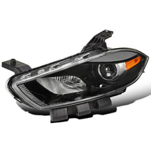 Ronnin -  Fits 2013-2016 Dodge Dart Halogen Factory Replacement Projector Headlights Assembly Pair | Black | Driver Side