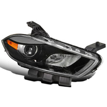 Ronnin -  Fits 2013-2016 Dodge Dart Halogen Factory Replacement Projector Headlights Assembly Pair | Black | Passenger Side