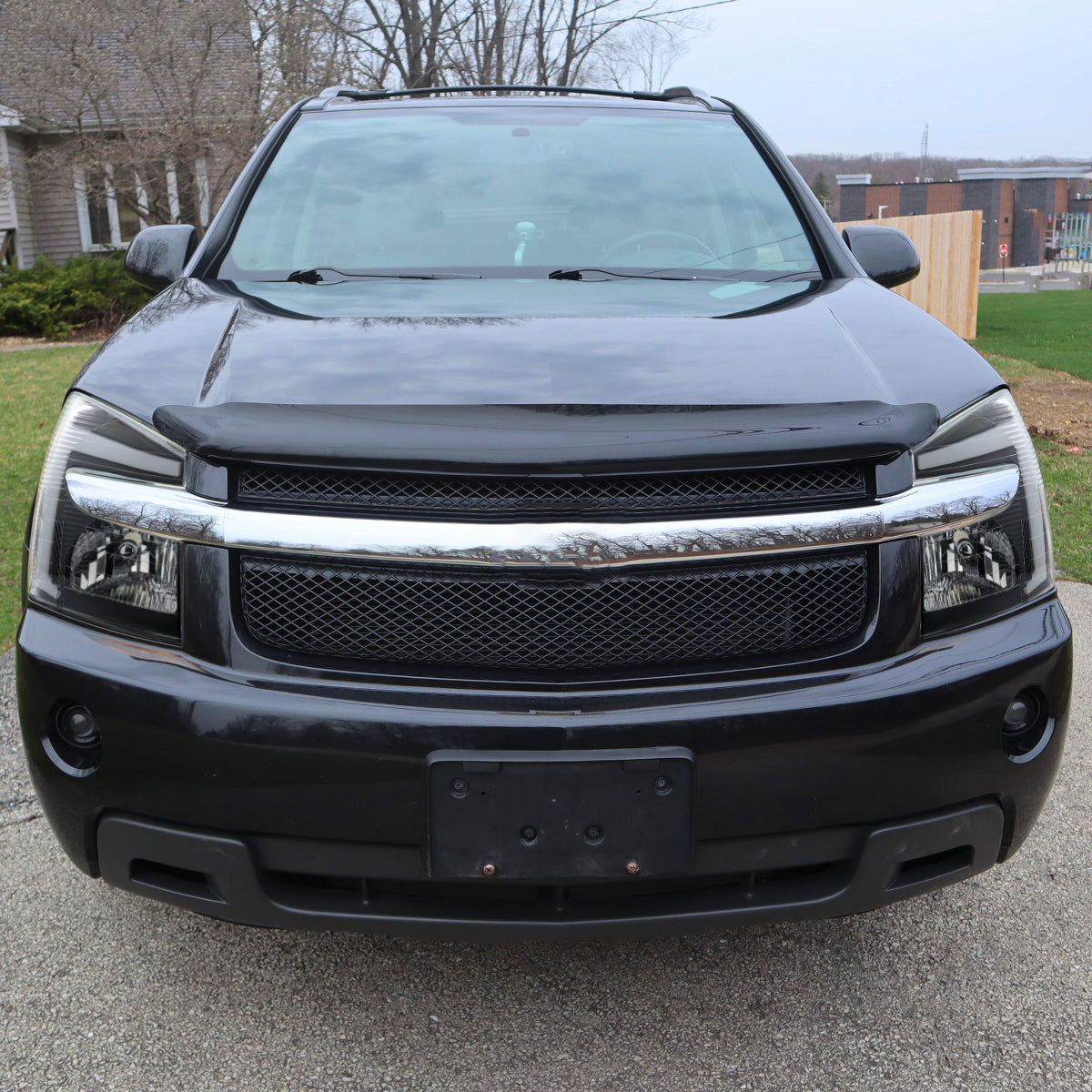 Ronnin - Fits 2005-2009 Chevy Equinox Upgraded Replacement LED Switchback Sequential Turn Signal + Animated Startup Effect Headlights Assembly Pair | Black