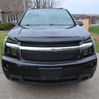 Ronnin - Fits 2005-2009 Chevy Equinox Upgraded Replacement LED Switchback Sequential Turn Signal + Animated Startup Effect Headlights Assembly Pair | Black Smoke