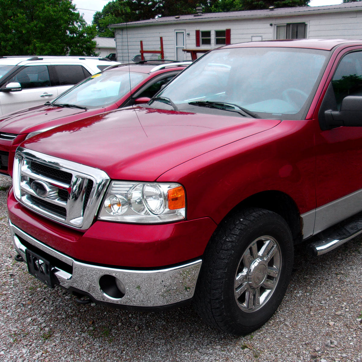 Ronnin - Compatible con Ford F150 2004-2008 Lincoln Mark LT | Par de conjuntos de faros halógenos de repuesto | Cromado