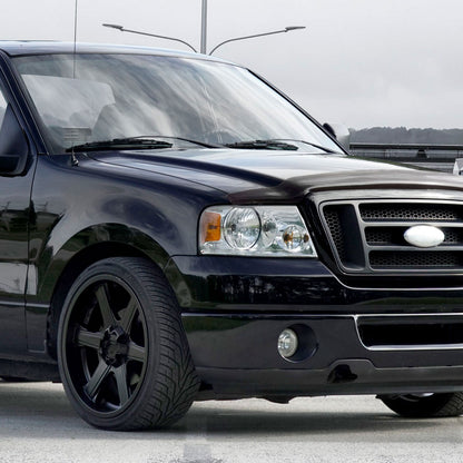 Ronnin - Compatible con Ford F150 2004-2008 Lincoln Mark LT | Par de conjuntos de faros halógenos de repuesto | Cromado