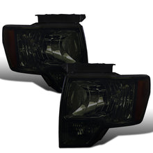 2009-2014 Ford F-150  Replacement Halogen Headlights Assembly Pair | Smoke