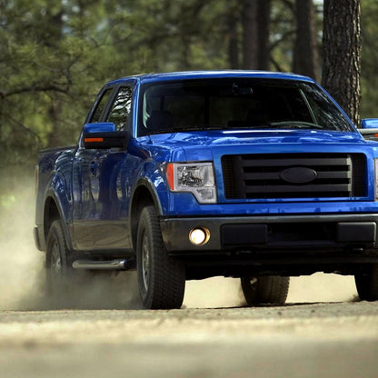 Ronnin - Fits 2009-2014 Ford F150 LED Tube Headlights Replacement Assembly Pair | Chrome