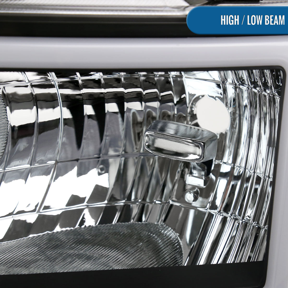 Ronnin - Fits 2009-2014 Ford F150 Pickup Truck LED Tube Headlights Replacement Assembly Pair | Black