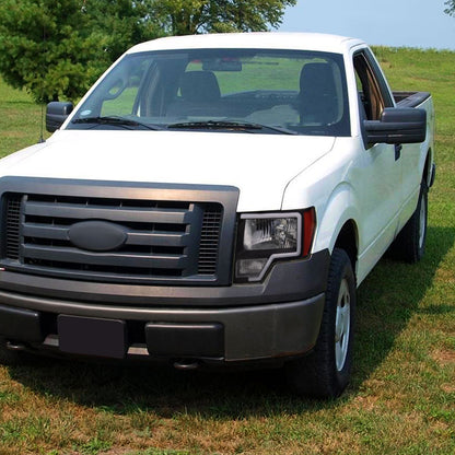 Ronnin - Fits 2009-2014 Ford F150 Pickup Truck LED Tube Headlights Replacement Assembly Pair | Black