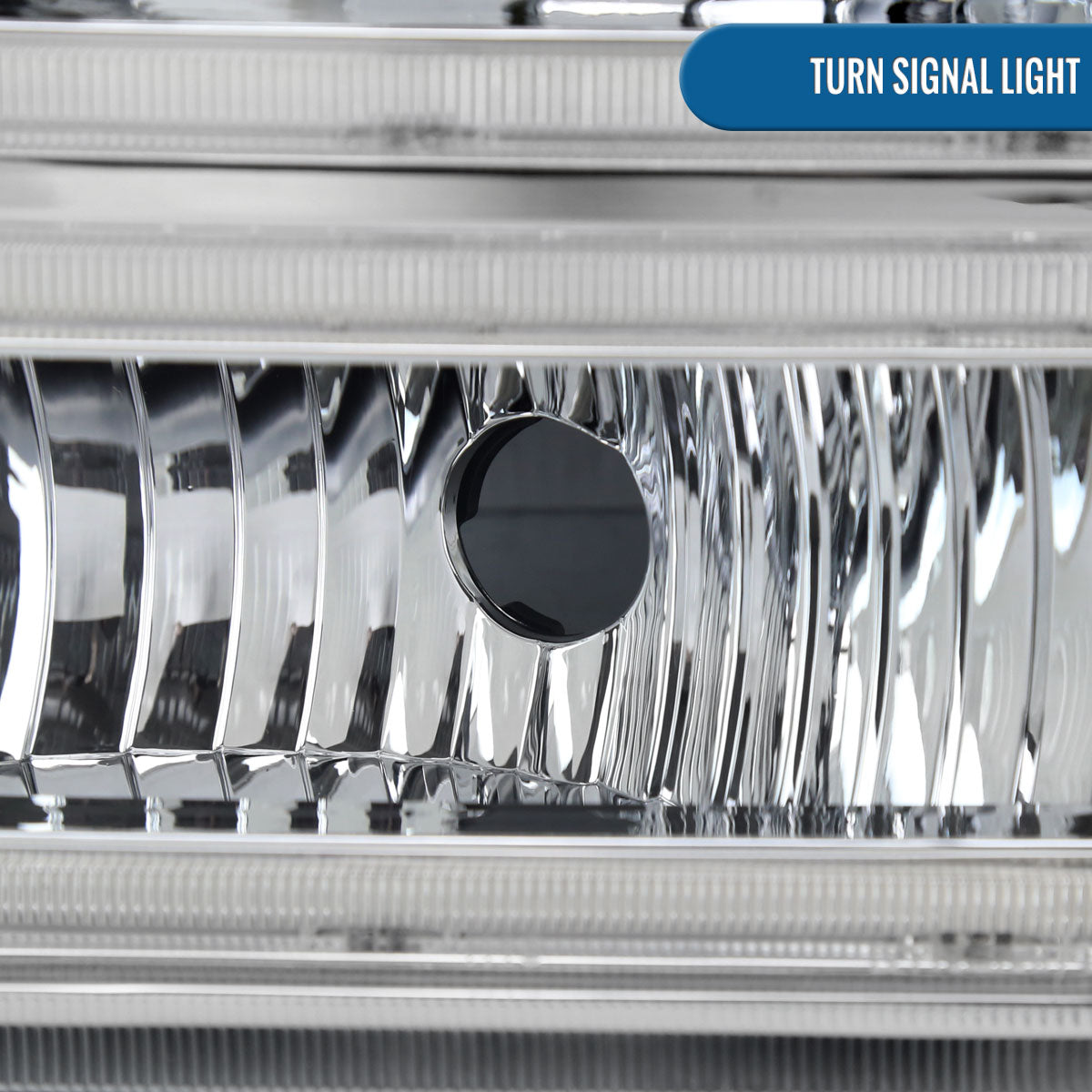 Ronnin - Fits 2005-2007 Ford F250 F350 F450 F550 Super Duty/2005 Excursion Upgraded LED Tube Running Lights Headlights Replacement Assembly Pair | Chrome