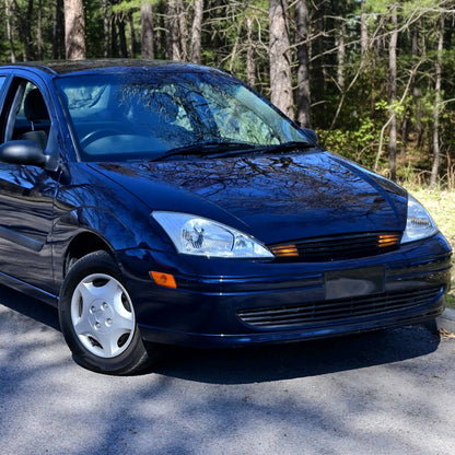 Ronnin - Conjunto de faros delanteros halógenos de repuesto para Ford Focus 2000-2004, par | Cromo