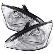 Ronnin - Fits 2000-2004 Ford Focus Factory Replacement Halogen Headlights Assembly Pair | Chrome