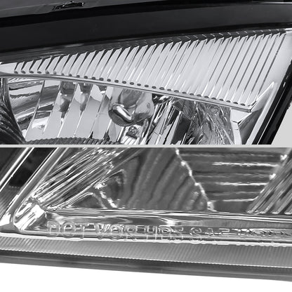 Ronnin - Fits 2005-2007 Ford Focus Headlights Factory Replacement Assembly Pair | Chrome