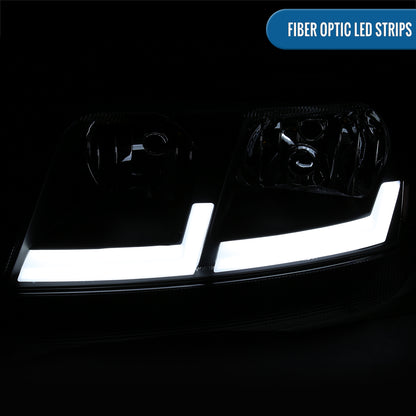 1999-2004 Jeep Grand Cherokee Headlights Pair | Black