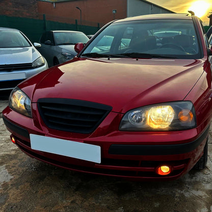 Ronnin - Conjunto de faros delanteros de repuesto para Hyundai Elantra 2004-2006 | Par | Negro