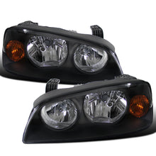 2004-2006 Hyundai Elantra  Replacement Headlights Assembly Pair | Black