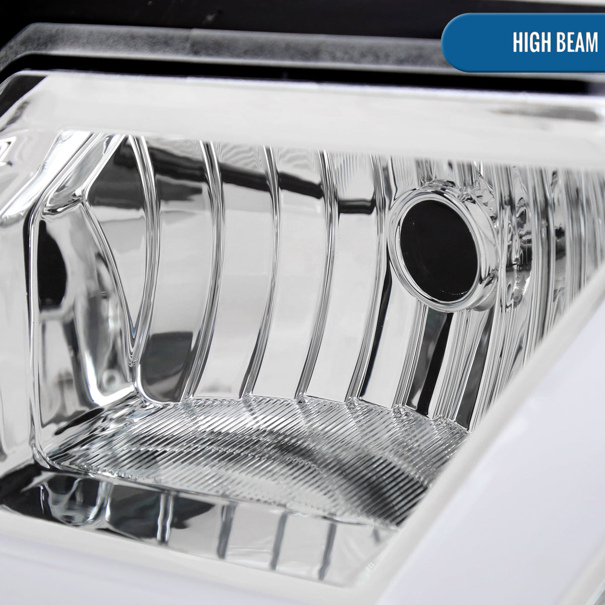 Ronnin - Fits 2000-2005 Chevy Impala Bright LED Tube Headlights Assembly Replacement Pair | Chrome