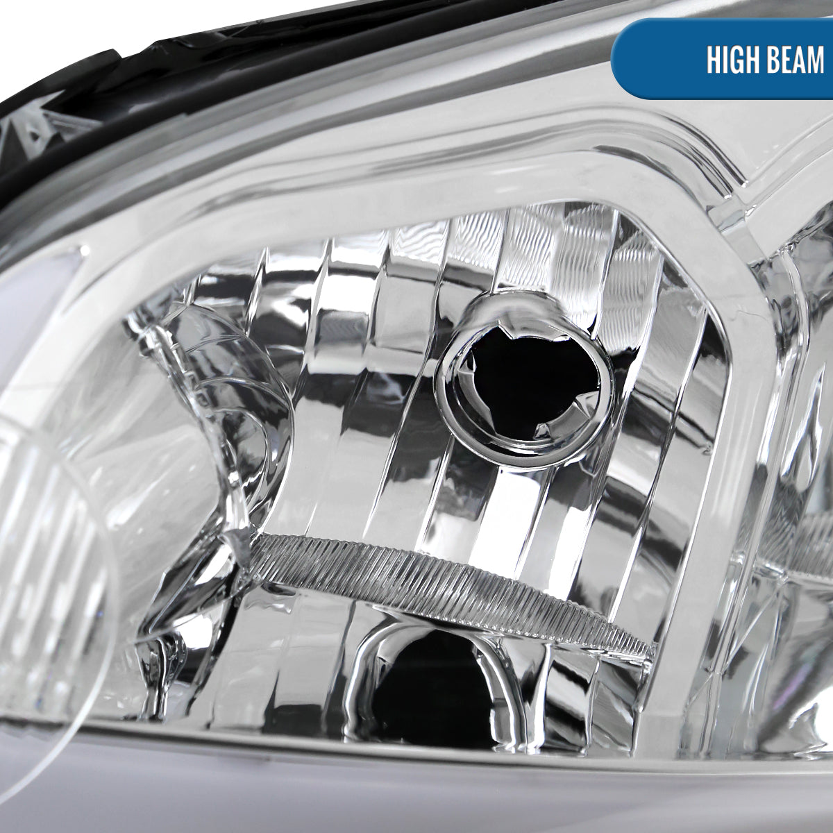 Ronnin - Fits 2006-2013 Chevy Impala 2006-2007 Monte Carlo Upgraded Replacement LED Tube Switchback Sequential Turn Signal Halogen Headlights Assembly Pair | Chrome