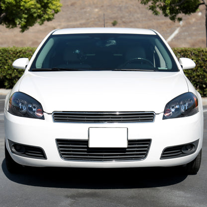 Ronnin - Compatible con Chevy Impala 2006-2013, Impala Limited 2014-2016, Monte Carlo 2006-2007, par de faros delanteros halógenos de repuesto de fábrica | Negros