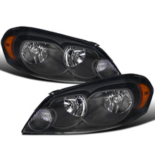 2006-2013 Chevy Impala 2014-2016 Impala Limited 2006-2007 Monte Carlo  Replacement Halogen Headlights Assembly Pair | Black