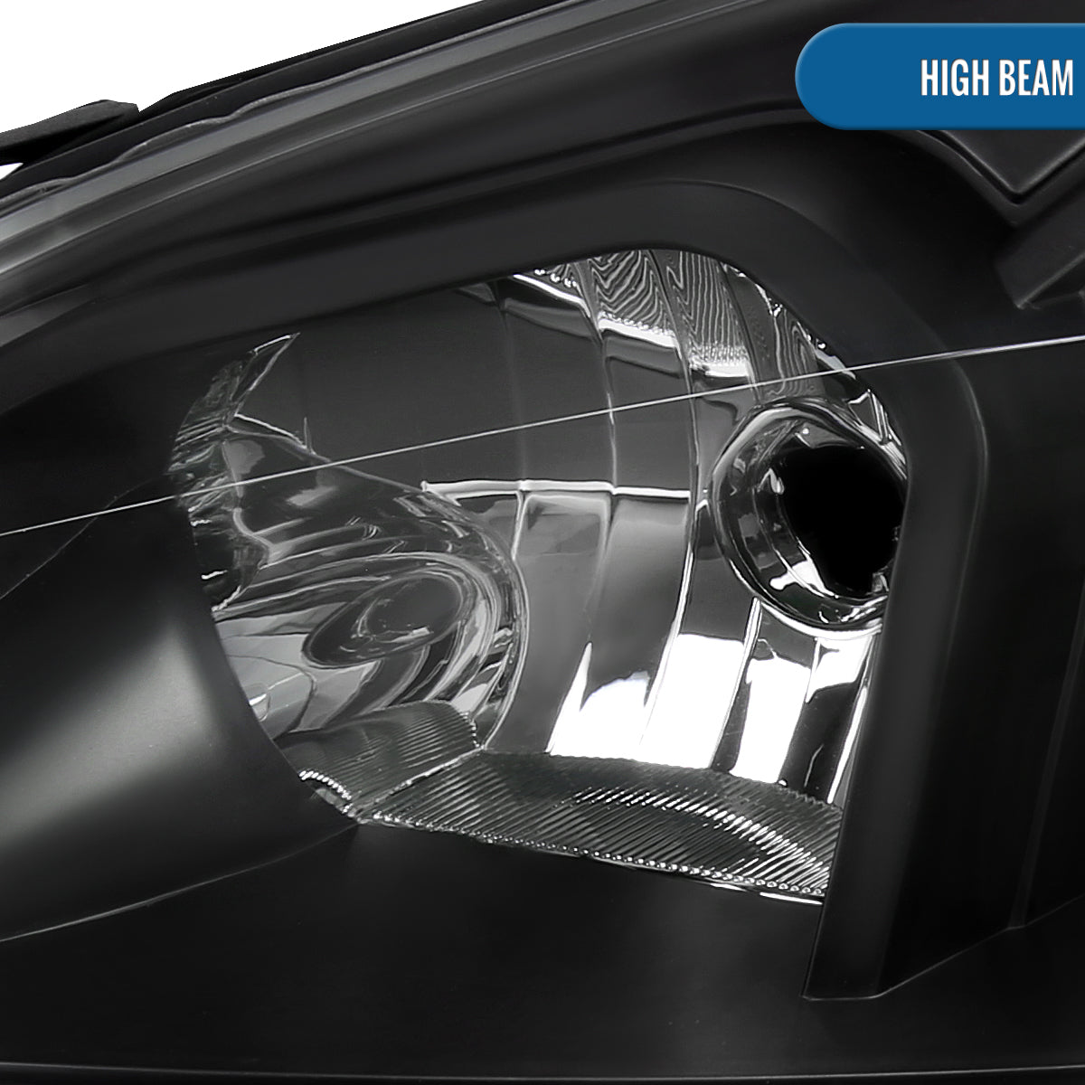 Ronnin - Fits 2006-2013 Chevy Impala 2006-2007 Monte Carlo Upgraded Replacement LED Tube Switchback Sequential Turn Signal Halogen Headlights Assembly Pair | Black