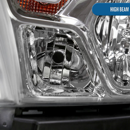 Ronnin - Fits 2019-2024 Ram 1500 Factory Replacement Halogen Headlights Assembly Pair | Chrome