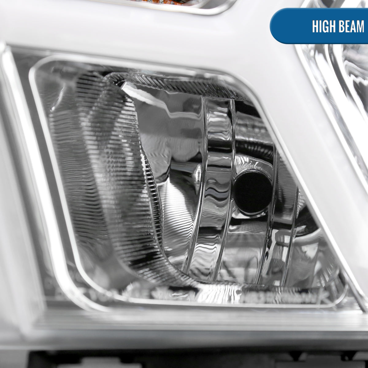 Ronnin - Fits 2019-2024 Ram 1500 Upgraded Factory Replacement Halogen Headlights LED Animated Startup Effect Assembly Pair | Chrome