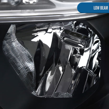 Ronnin - Fits 2019-2024 Ram 1500 Factory Replacement Halogen Headlights Assembly Pair | Black