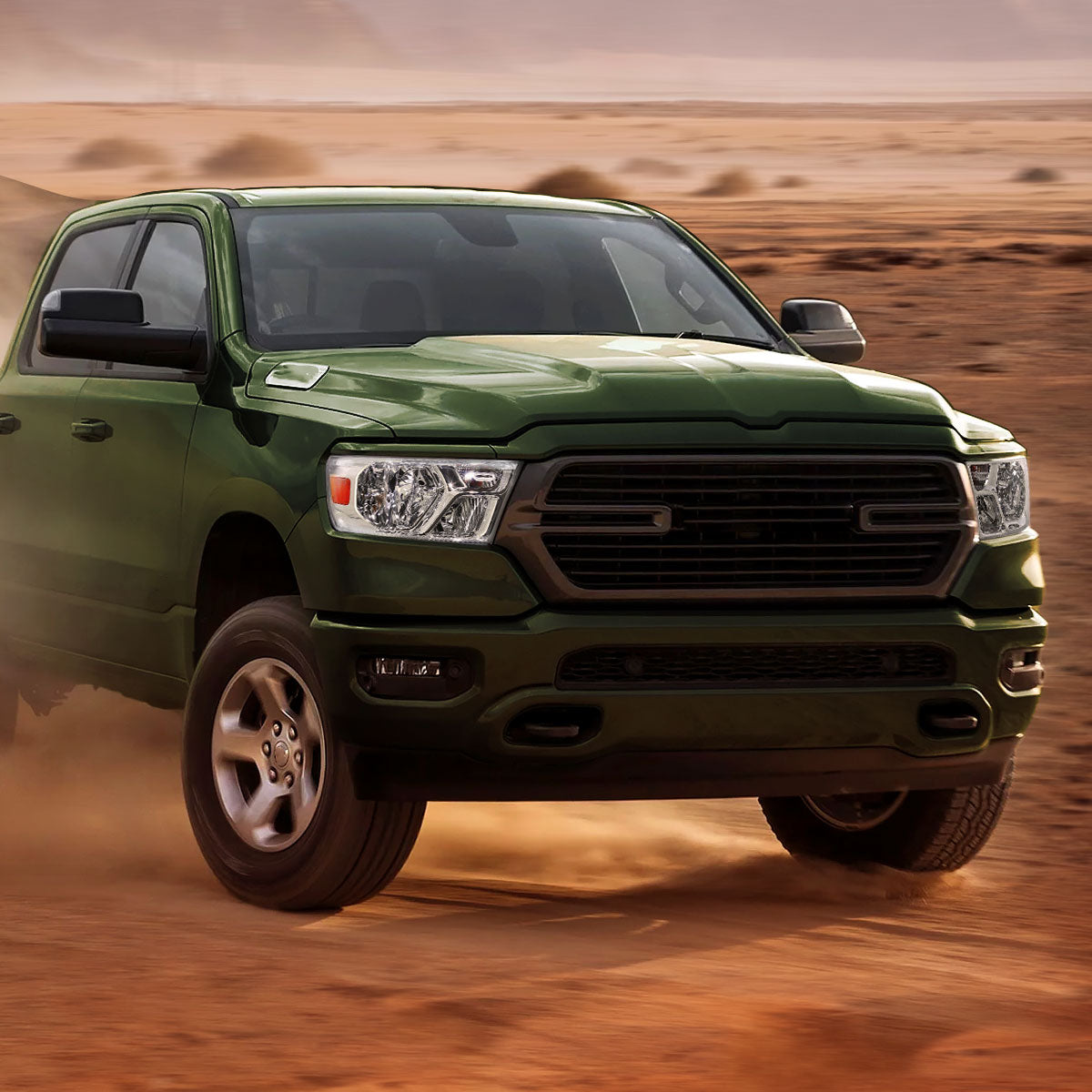 Ronnin - Fits 2019-2024 Ram 1500 Factory Replacement Halogen Headlights Assembly Pair | Chrome