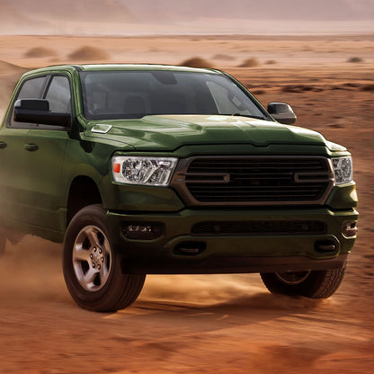 Ronnin - Compatible con Ram 1500 2019-2024 Faro delantero halógeno de repuesto | Lado del pasajero | Cromado
