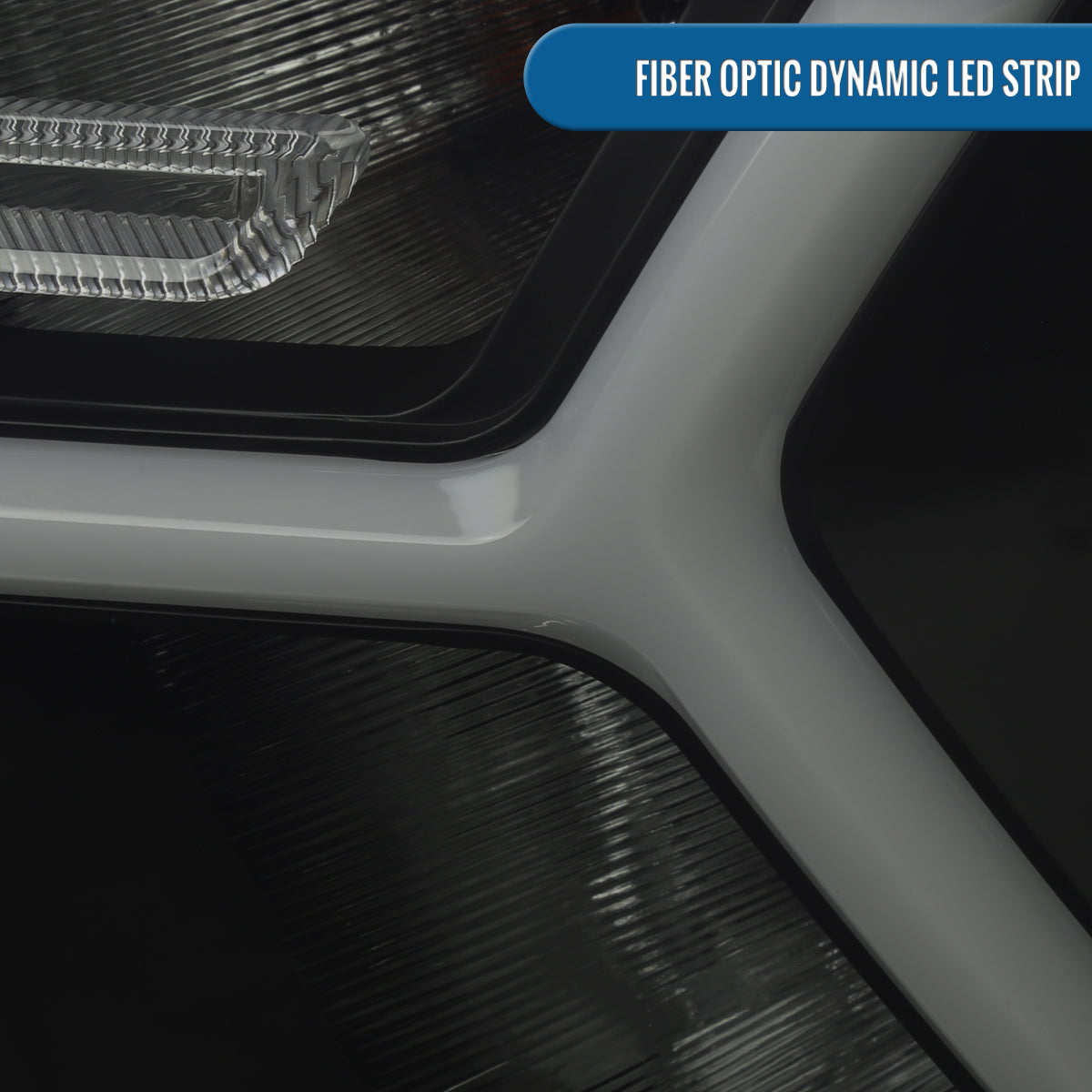 Ronnin - Fits 2019-2024 Ram 1500 Upgraded Factory Replacement Halogen Headlights LED Animated Startup Effect Assembly Pair | Black Smoke