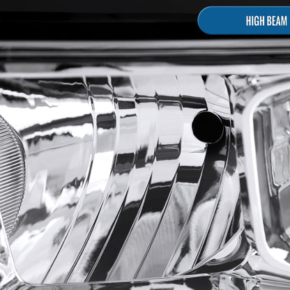 Ronnin - Fits 2019-2024 Ram 2500 3500 4500 5500 Factory Replacement Halogen Headlights Assembly Pair | Chrome