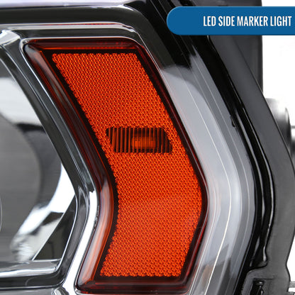 Ronnin - Fits 2019-2024 Ram 2500 3500 4500 5500 Factory Replacement Halogen Headlights Assembly Pair | Chrome