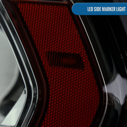 Ronnin - Fits 2019-2024 Ram 2500 3500 4500 5500 Factory Replacement Halogen Headlights Assembly Pair | Smoke