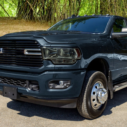 Ronnin - Fits 2019-2024 Ram 2500 3500 4500 5500 Factory Replacement Halogen Headlights Assembly Pair | Smoke