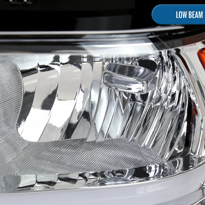 Ronnin - Fits 2019-2024 Ram 2500 3500 4500 5500 Tradesman Big Horn SLT Upgraded Replacement LED Animated Startup Effect Headlights Assembly Pair | Chrome