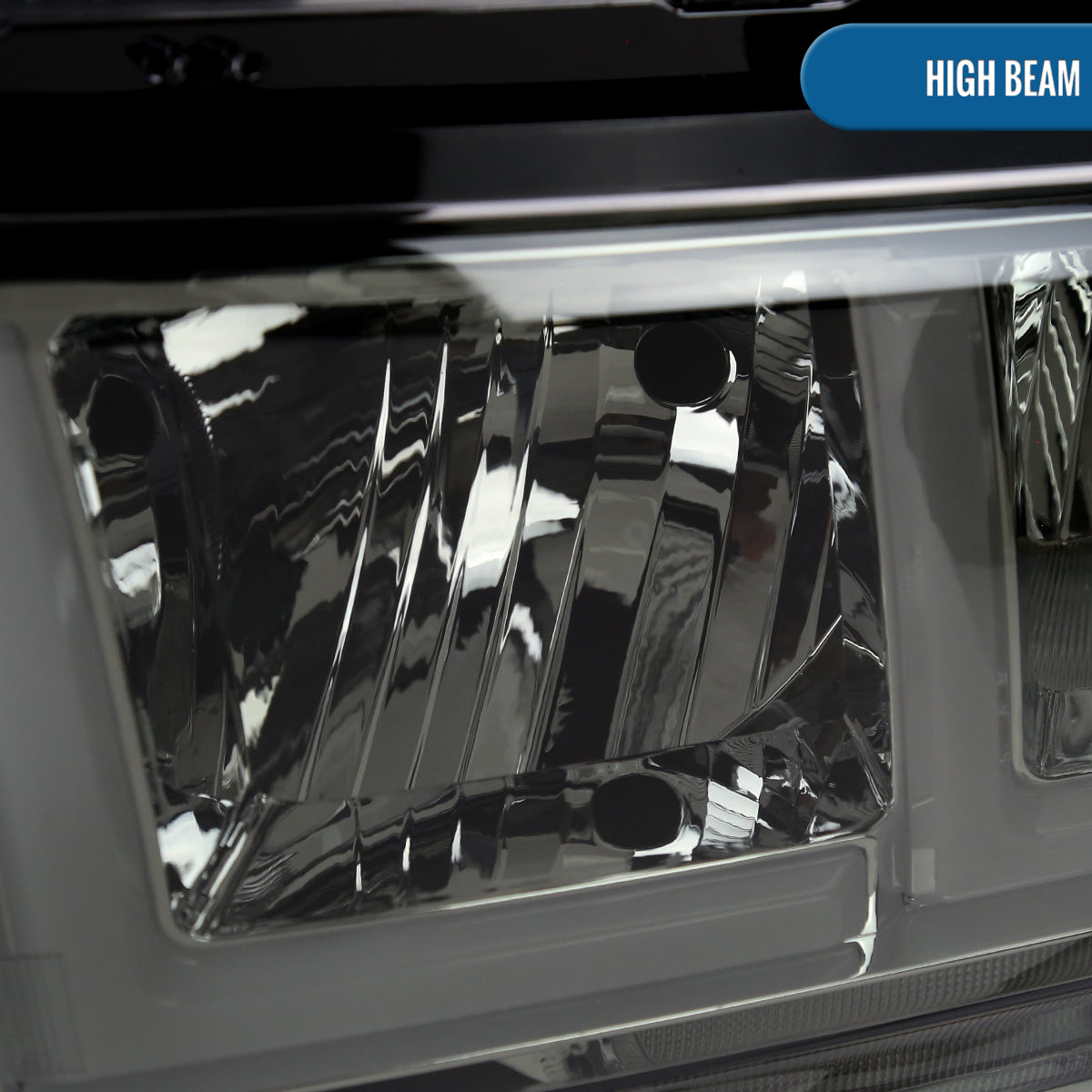 Ronnin - Fits 2019-2024 Ram 2500 3500 4500 5500 Tradesman Big Horn SLT Upgraded Replacement LED Animated Startup Effect Headlights Assembly Pair | Smoke