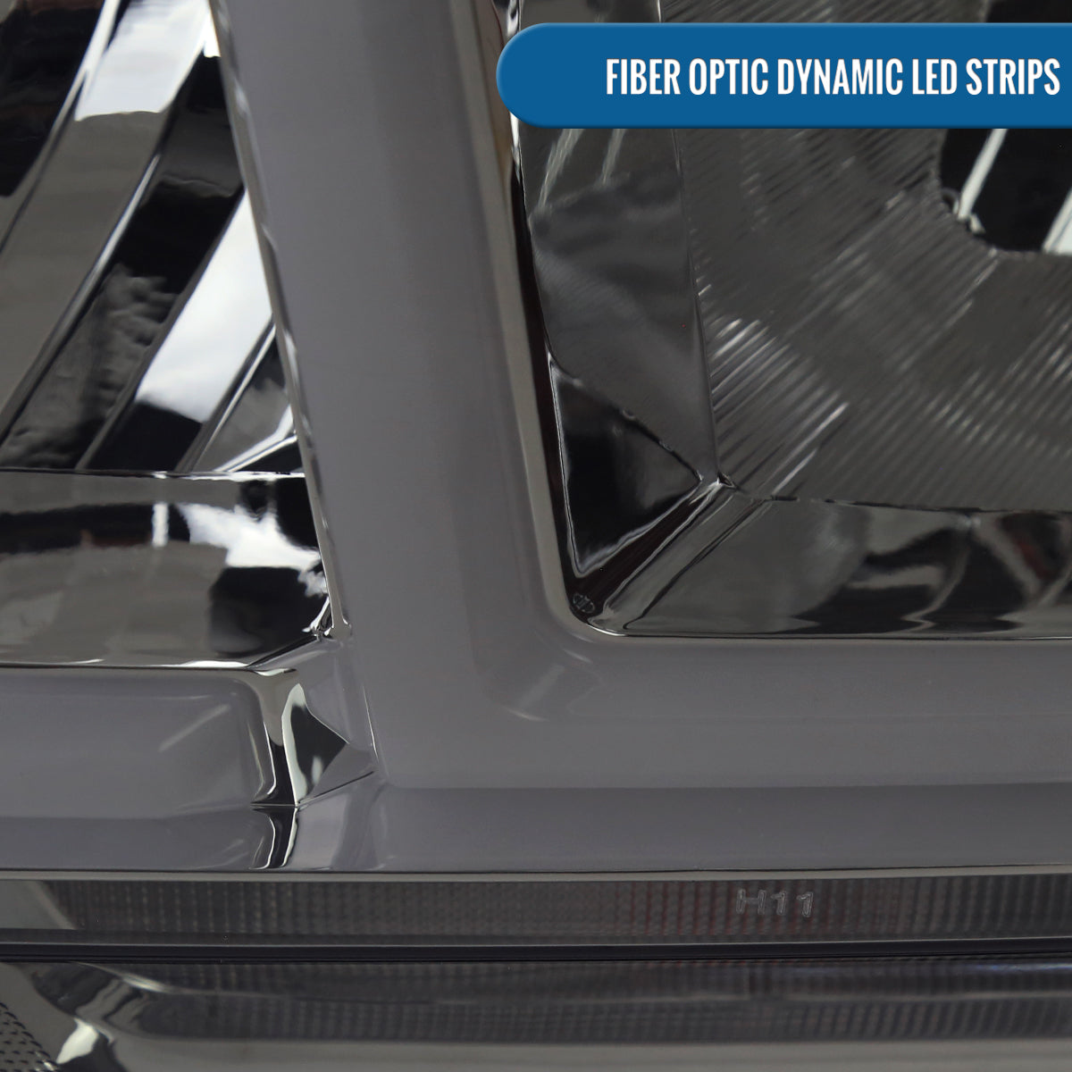 Ronnin - Fits 2019-2024 Ram 2500 3500 4500 5500 Tradesman Big Horn SLT Upgraded Replacement LED Animated Startup Effect Headlights Assembly Pair | Smoke