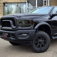 Ronnin - Fits 2019-2024 Ram 2500 3500 4500 5500 Tradesman Big Horn SLT Upgraded Replacement LED Animated Startup Effect Headlights Assembly Pair | Smoke