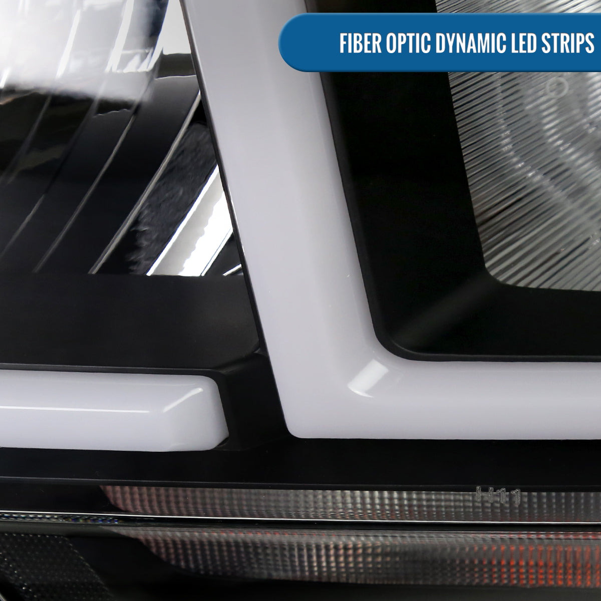 Ronnin - Fits 2019-2024 Ram 2500 3500 4500 5500 Tradesman Big Horn SLT Upgraded Replacement LED Animated Startup Effect Headlights Assembly Pair | Black