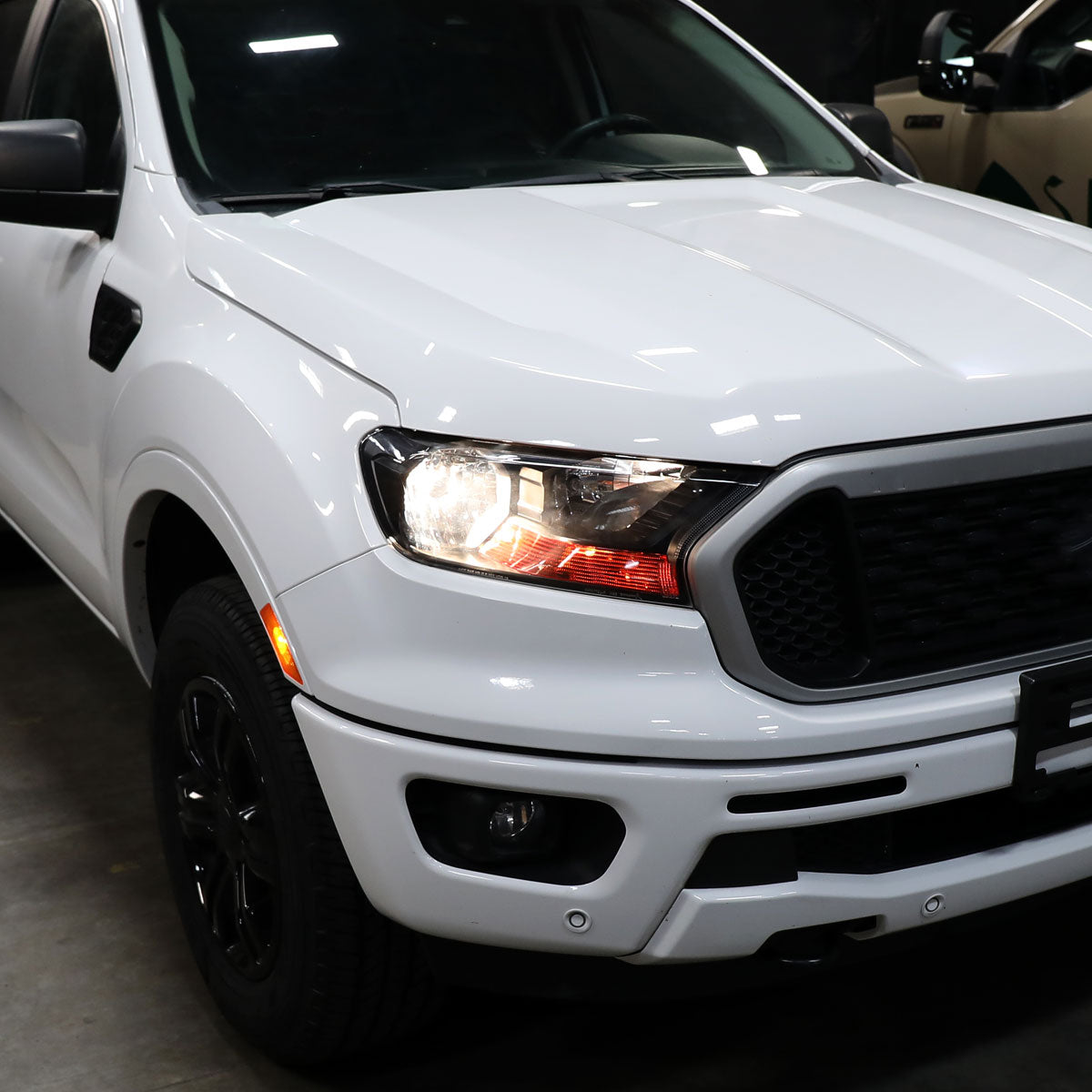 Ronnin - Fits 2019-2023 Ford Ranger XL XLT Factory Replacement Halogen Headlights Assembly Pair | Black