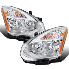 2008-2013 Nissan Rogue 2014-2015 Rogue Select  Replacement Halogen Headlights Assembly Pair | Chrome