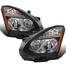 2008-2013 Nissan Rogue 2014-2015 Rogue Select  Replacement Halogen Headlights Assembly Pair | Black
