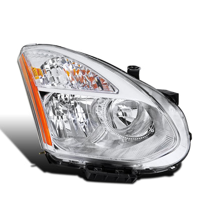 Ronnin - Compatible con Nissan Rogue 2008-2013, Rogue Select 2014-2015 Ensamblaje de faros halógenos de repuesto lado del pasajero | Cromo