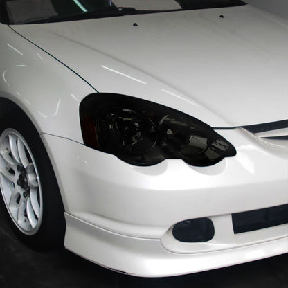 Ronnin - Compatible con Acura RSX 2002-2004 | Par de conjuntos de faros de repuesto | Ahumado