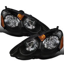 Ronnin - Fits 2002-2004 Acura RSX Factory Replacement Headlights Assembly Pair | Black