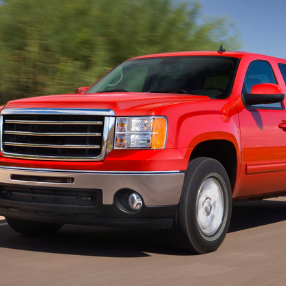 Ronnin - Compatible con GMC Sierra 1500 1500HD 2500HD 3500HD Denali 2007-2014 | Par de faros delanteros de repuesto cromados