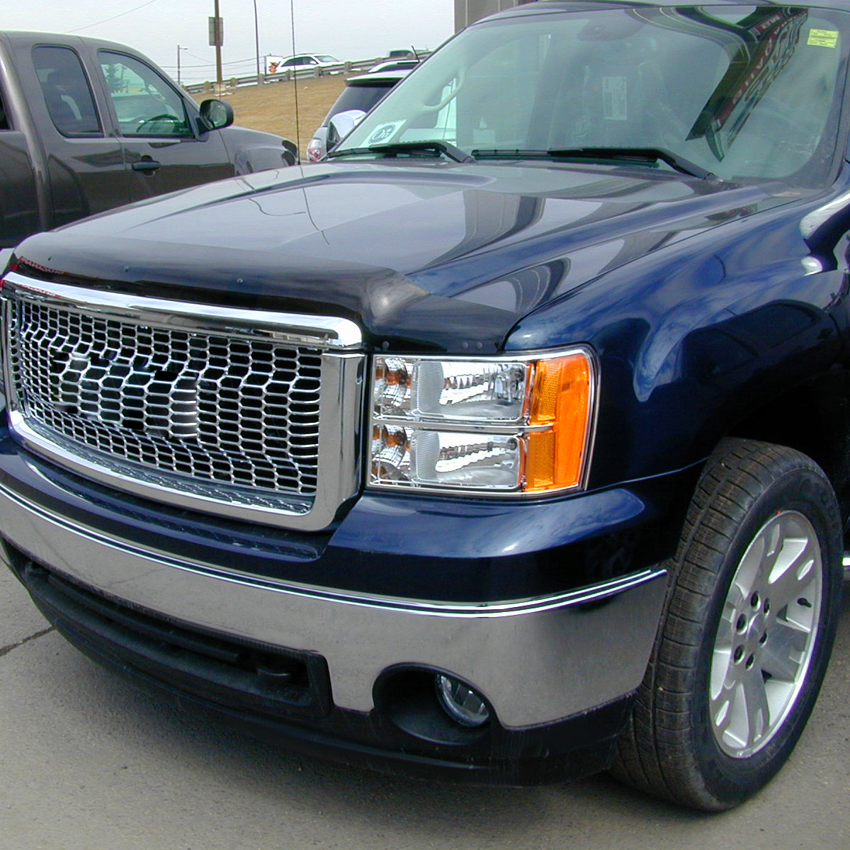 Ronnin - Compatible con GMC Sierra 1500 1500HD 2500HD 3500HD Denali 2007-2014 | Par de faros delanteros de repuesto cromados