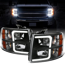 2007-2014 Chevy Silverado 1500 2500HD 3500HD Headlights Pair | Black