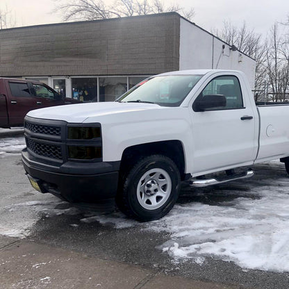 Ronnin - Se adapta a Chevy Silverado 1500 2014-2015 Par de ensamblajes de faros delanteros de repuesto | Ahumado