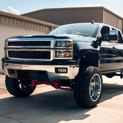Ronnin - Juego de faros delanteros de repuesto | Negro | para Chevy Silverado 1500 2014-2015