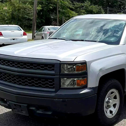 Ronnin - Se adapta a Chevy Silverado 1500 2014-2015 Par de ensamblaje de faros delanteros de repuesto | Humo claro